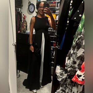 Black and white jumpsuit